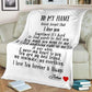White Personalized Blanket: To My Fiancé with Name | Couple Desires