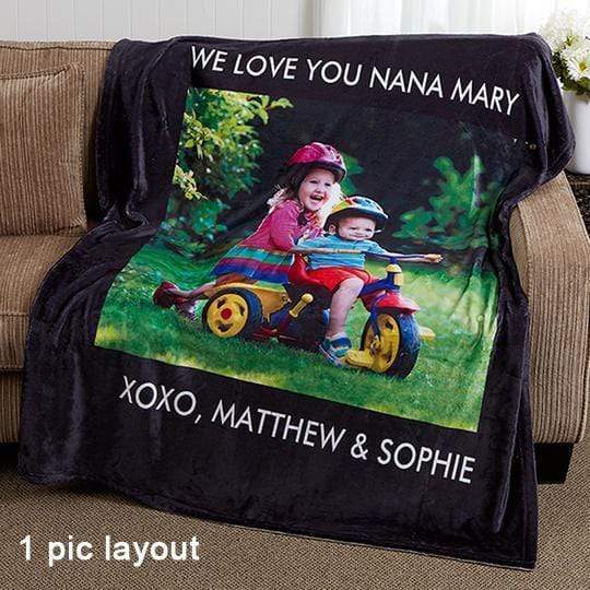 Personalized Blanket for Couples With Your Photo & Text For Your Special one