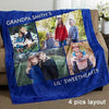 Personalized Blanket Royal Blue / Youth-50"x60" Personalized Blanket With Your Photo & Text For Your Special one