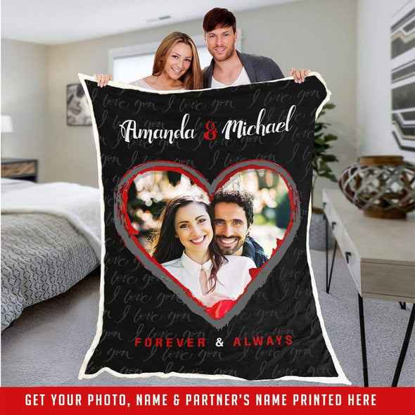 Personalized Fleece Blanket | Photo Blanket | Couple Desires