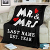 Personalized Mr & Mrs Love Blanket