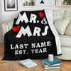 Personalized Mr & Mrs Love Blanket