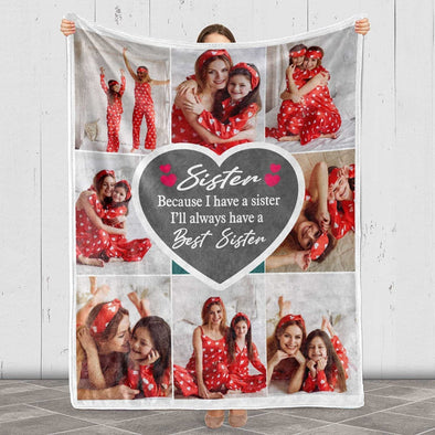 Personalized Blanket Personalized Photo Blanket For Sister