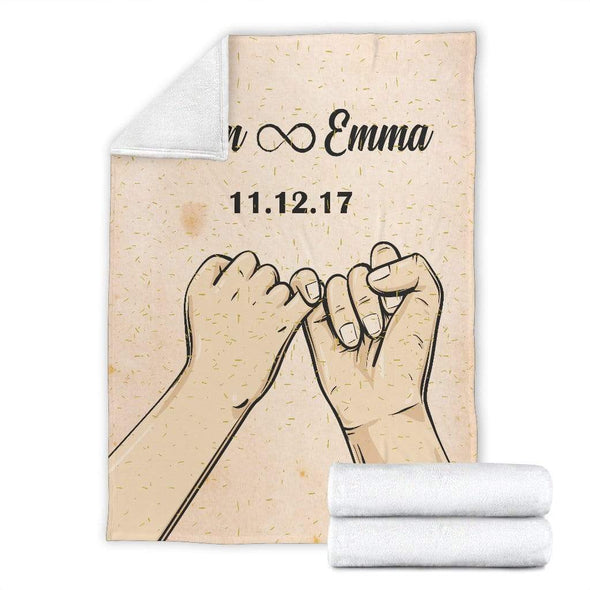 Pinky Promise Personalized Blanket