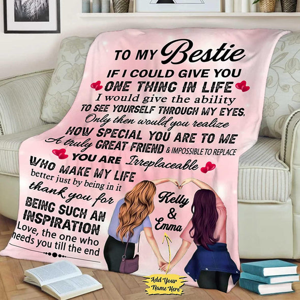 Personalized Blanket To My Bestie Customized Blanket