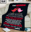 "To My Boyfriend I Love You So Much"- Personalized Blanket