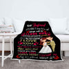 "To My Boyfriend I Love You With My Whole Heart "- To My Boyfriend Personalized Blanket 