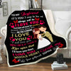 "To My Boyfriend I Love You With My Whole Heart "- To My Boyfriend Personalized Blanket 