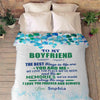 "To My Boyfriend The Best Things In Life Are You And Me"- Personalized Blanket