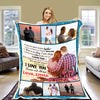 "To My Boyfriend You Are The World Of My Life"- Personalized Blanket