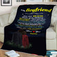 "To My Boyfriend Your Are My Sunshine" Personalized Blanket | Personalized Blanket for Boyfriend
