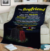 "To My Boyfriend Your Are My Sunshine" Personalized Blanket | Personalized Blanket for Boyfriend