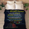 "To My Boyfriend Your Are My Sunshine" Personalized Blanket | Personalized Blanket for Boyfriend