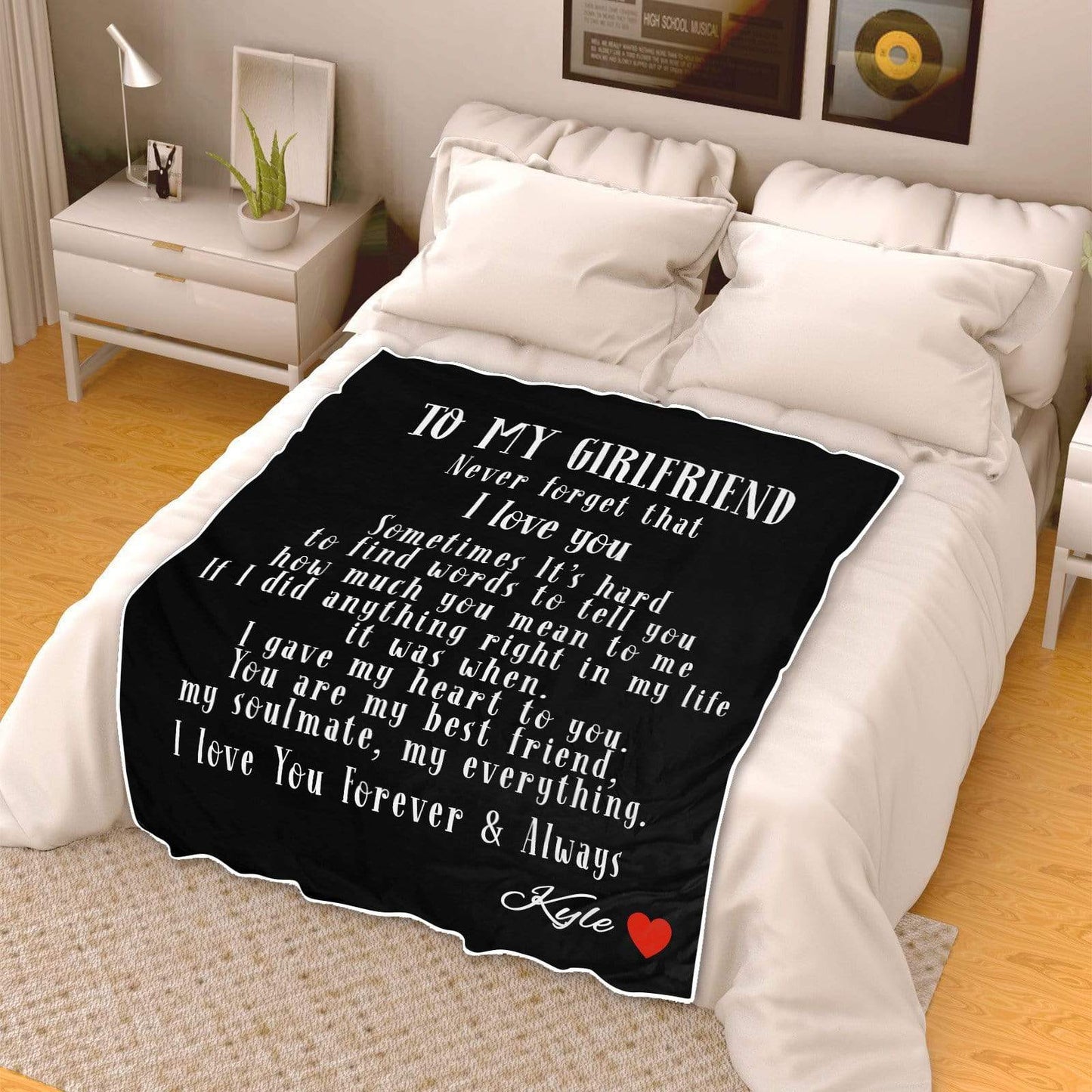 Personalized To My Girlfriend | I Love You Blanket