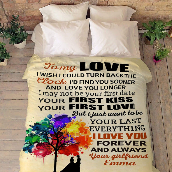 To My Love Premium Personalized Blanket for Couples