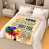 To My Love Premium Personalized Blanket for Couples