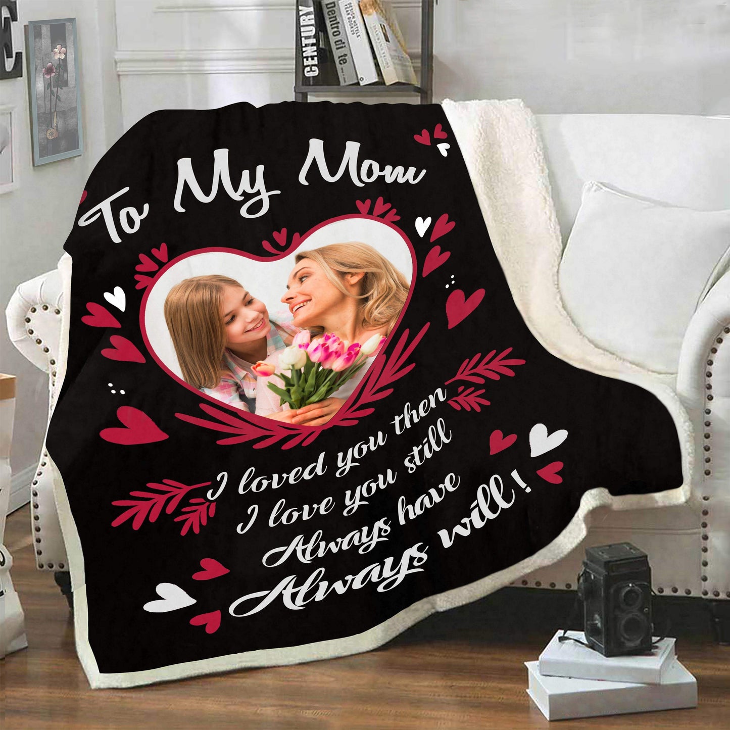 To My Mom Personalized Blanket | Personalized Blanket for Mom | Couple Desires