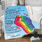 Personalized Blanket To My Partner In Life I Love You And Only You Customized LGBT Blankets