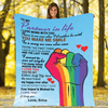 Personalized Blanket To My Partner In Life I Love You And Only You Customized LGBT Blankets