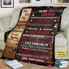 Personalized Blanket To My Sister Never Give Up Fleece Blanket