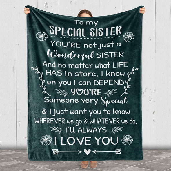 Personalized Blanket To My Special Sister I Love You Blanket