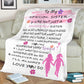 Personalized Blanket To My Special Sister I Love You So Much Fleece Blanket