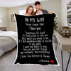 To My Wife Personalized Blanket