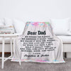 Personalized Blanket We Hugged This Blanket Customized Blanket For Dad