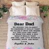 Personalized Blanket ADULT-BEST SELLING-60"X80" We Hugged This Blanket Customized Blanket For Dad
