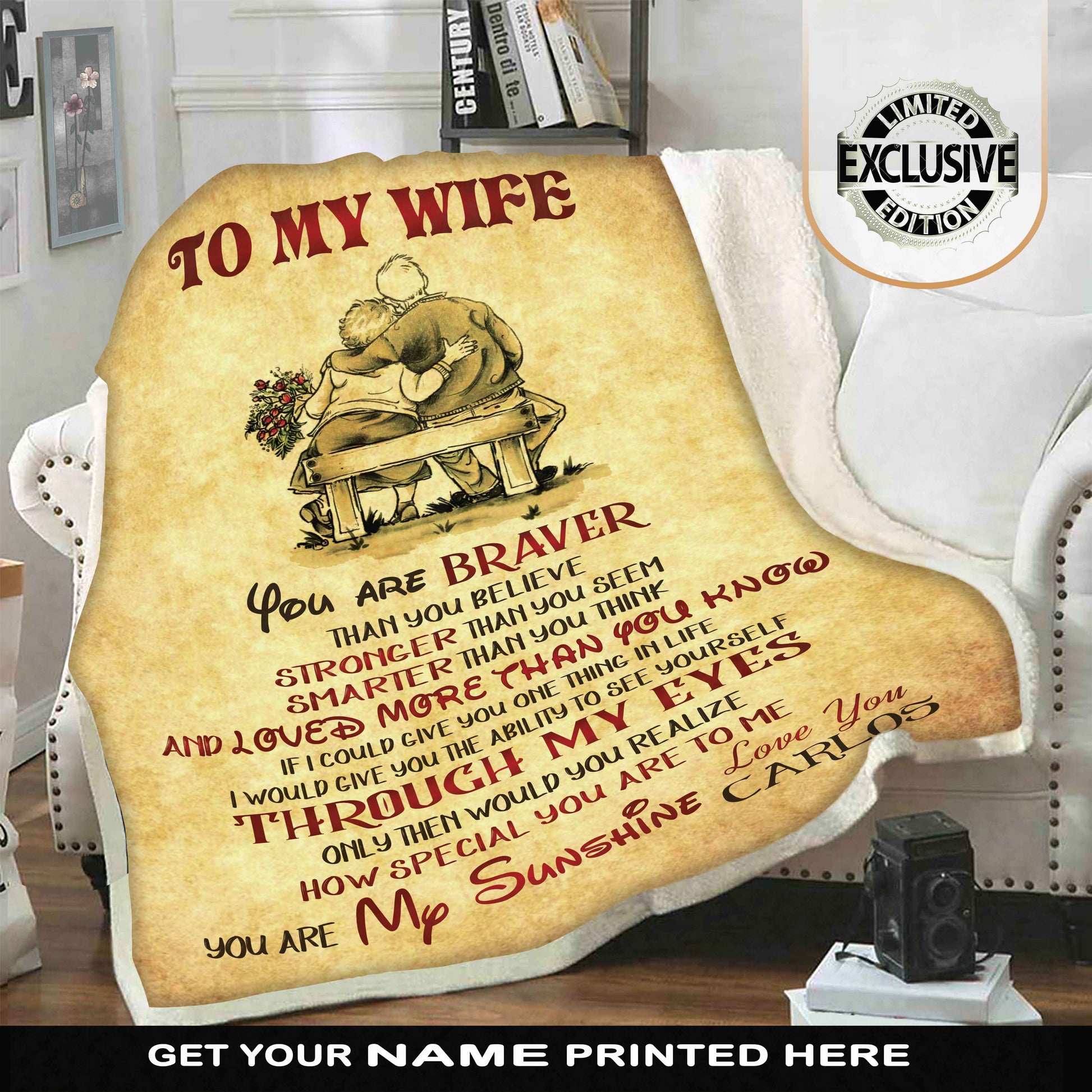 Premium Personalized Blankets for Wife