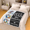 Personalized Blanket You're The Dad That Stepped Up Customized Blanket For Dad