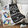 Personalized Blanket You're The Dad That Stepped Up Customized Blanket For Dad