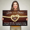 Personalized Canvas Customized True Lover's Knot Couple Canvas