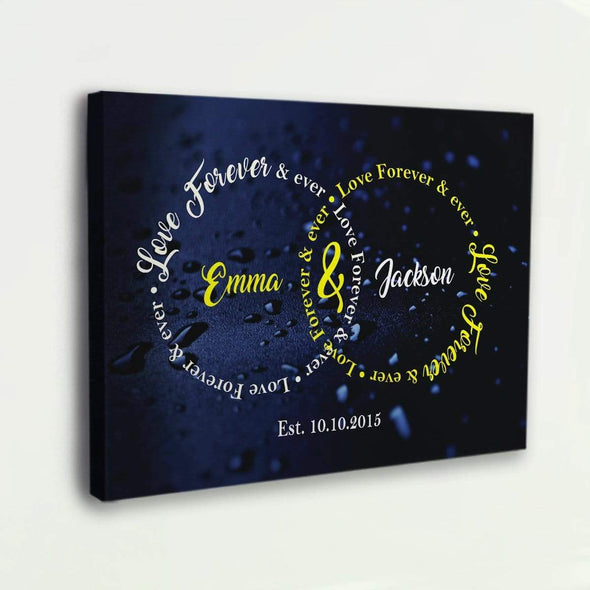 "Love Forever & Ever" Couple Wall Art