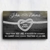 Personalized Canvas Love Knot Couple Canvas