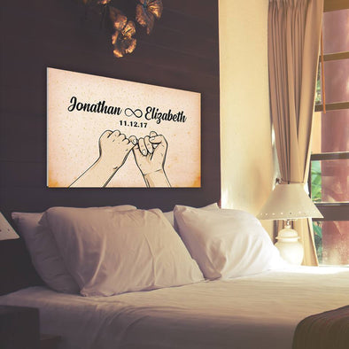 Love Promise Custom Wall Art - Perfect Gift For Your Partner