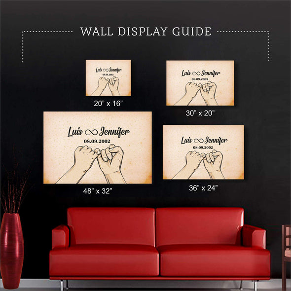 Love Promise Custom Wall Art - Perfect Gift For Your Partner