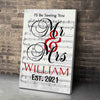 Personalized Canvas Mr. And Mrs. Customized Song Notes Canvas For Couples