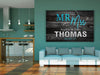 Mr & Mrs Custom Canvas Wallart