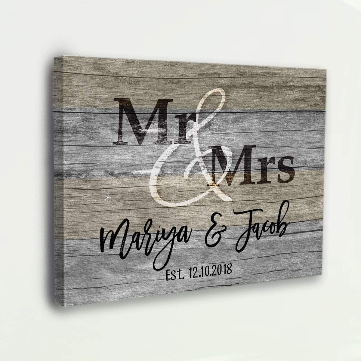 Mr & Mrs Personalized Couple Home Decor
