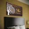 Personalized Wooden Wall Canvas For Couple