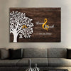 Personalized Wooden Wall Canvas For Couple