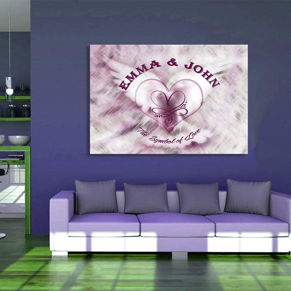 "The Symbol Of Love" Customized Wall Decor