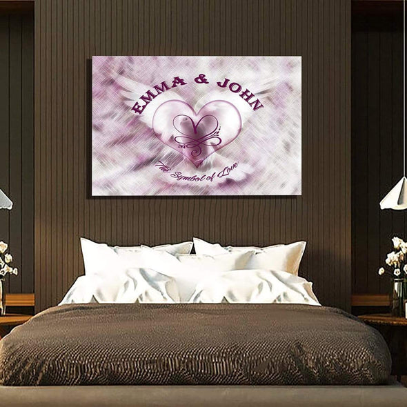 "The Symbol Of Love" Customized Wall Decor