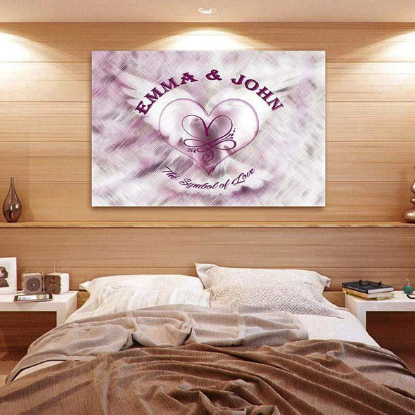 "The Symbol Of Love" Customized Wall Decor