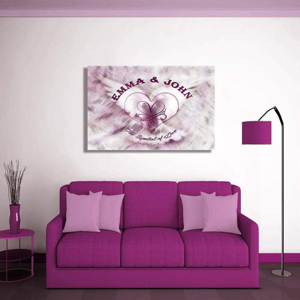 "The Symbol Of Love" Customized Wall Decor