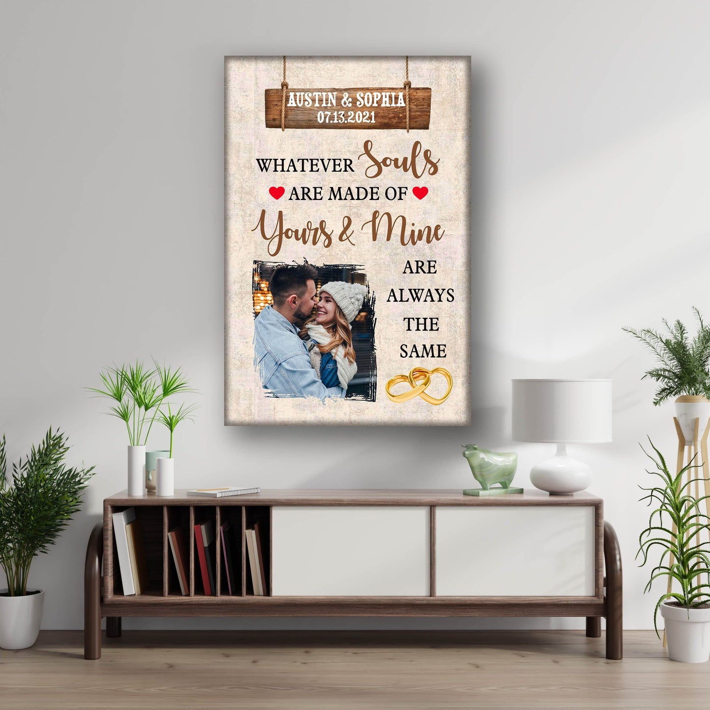 Personalized Canvas Your And Mine - Personalized Custom Photo Canvas