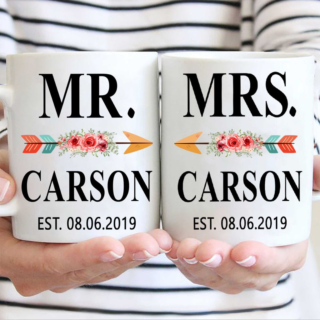 11Oz Personalized Ceramic Coffee Mug For Couple