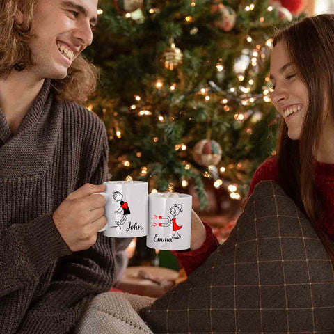 Personalized Love Magnet Couple Mug