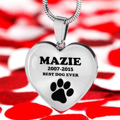 Best Dog Lover Necklace In Heart Shape